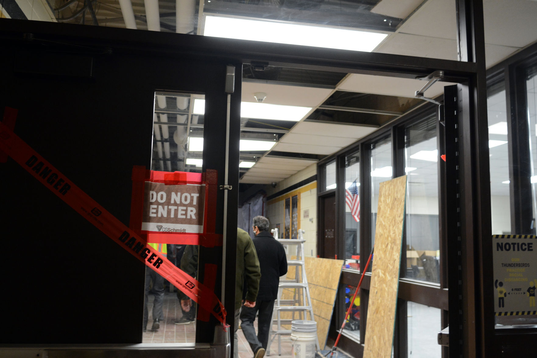 Tour of Jack Young Middle School construction, Dec. 7